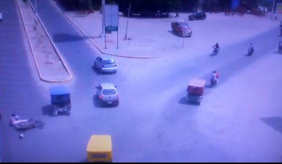 Piura: cámaras de videovigilancia registran accidente de tránsito