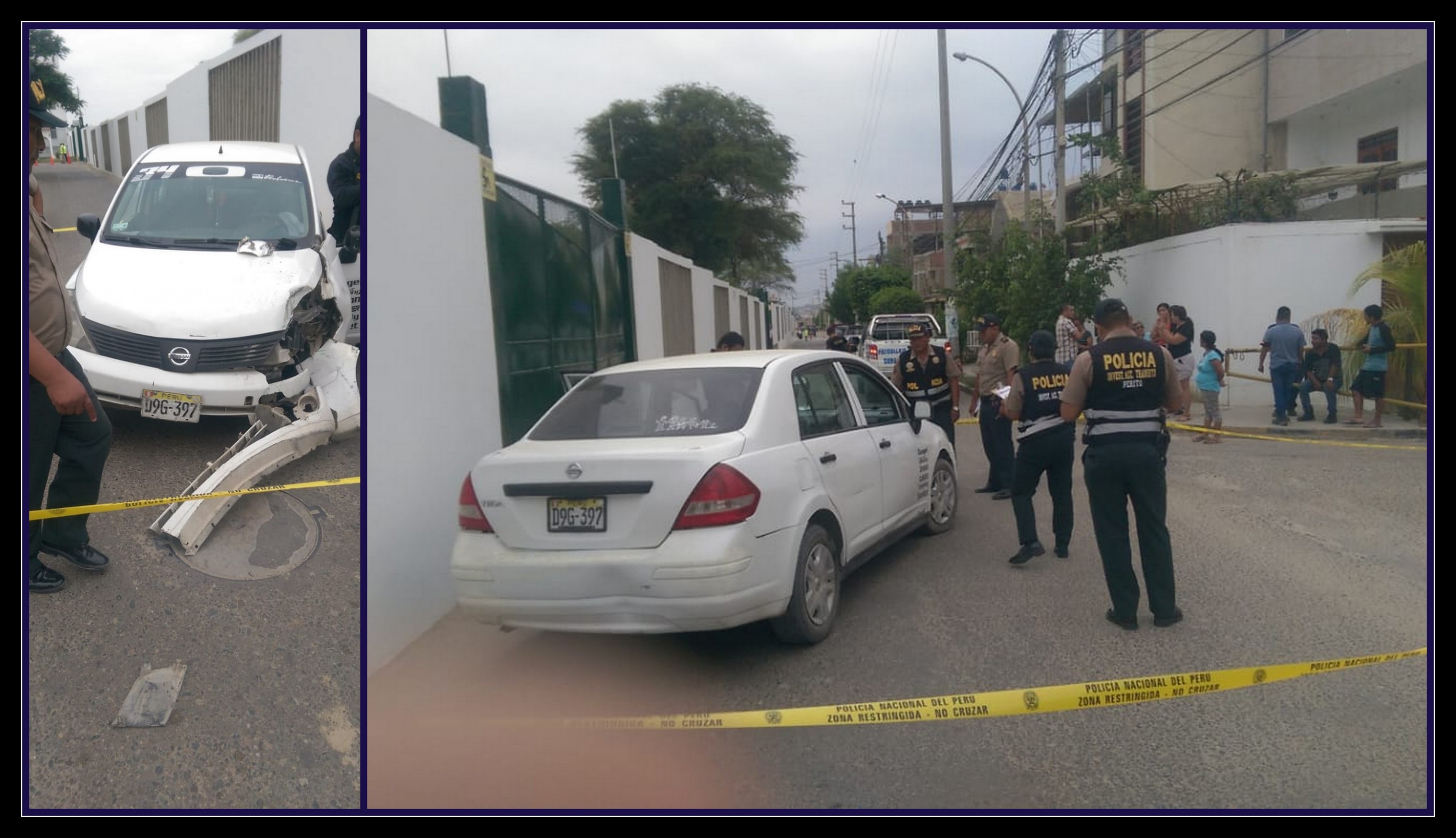 Piura: hombre muere al chocar su auto contra un muro de concreto
