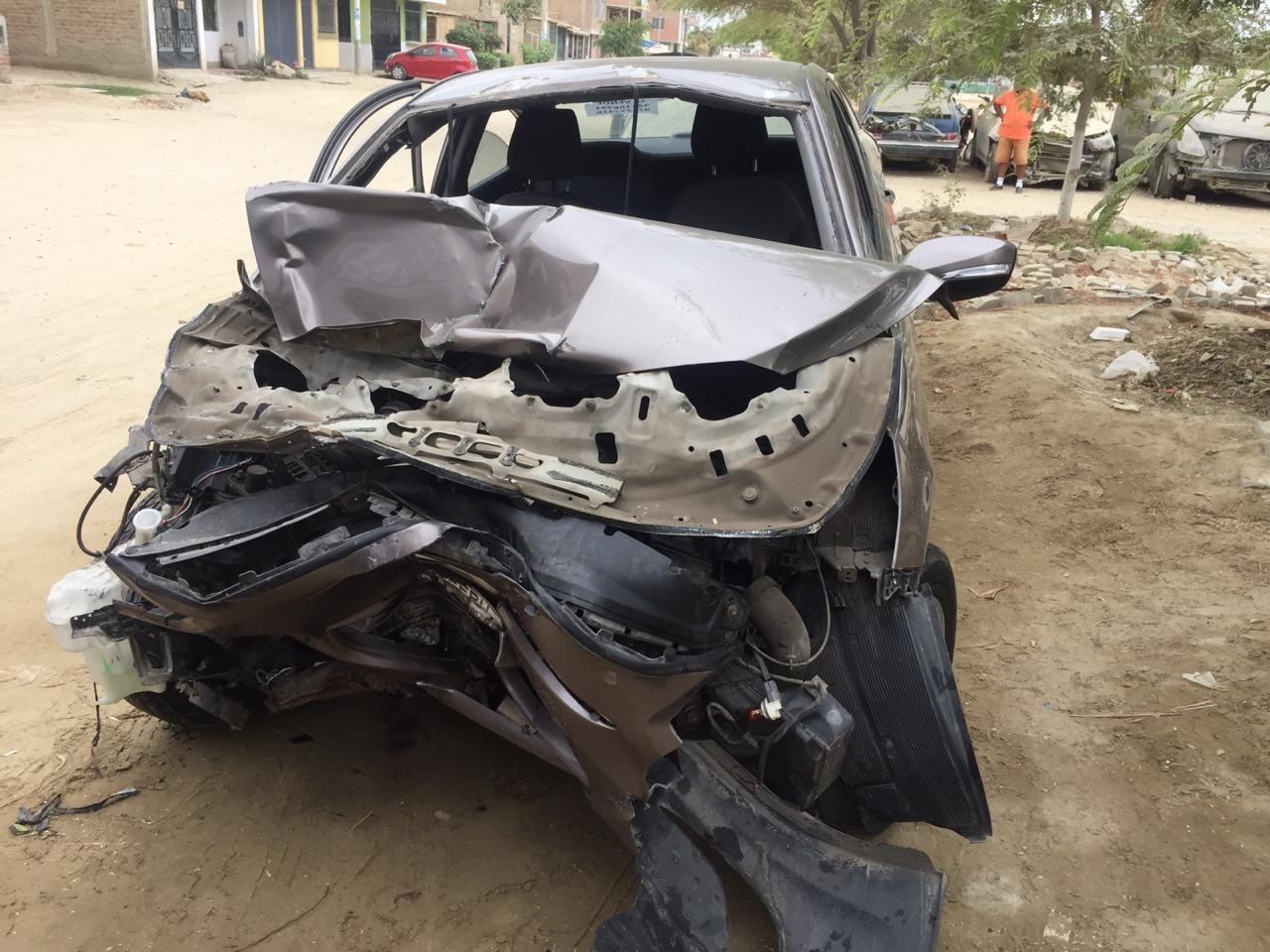 Policías protagonizan accidente de tránsito en carretera Piura-Sullana