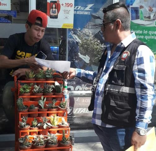 Notifican a vendedores para evitar el comercio ambulatorio en centro de Piura
