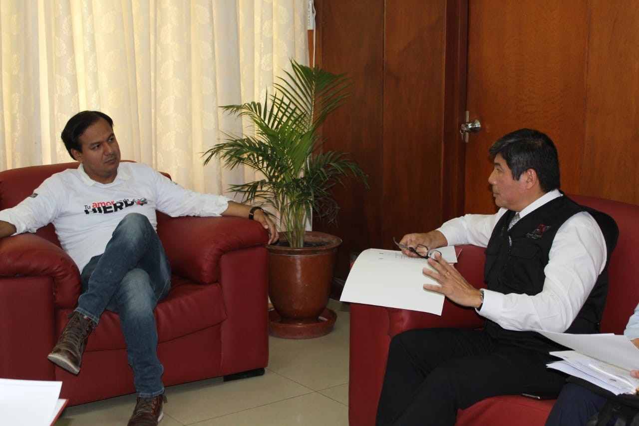 Presidente de Corte gestiona apoyo para implementar aplicativo para auxiliar a víctimas de violencia