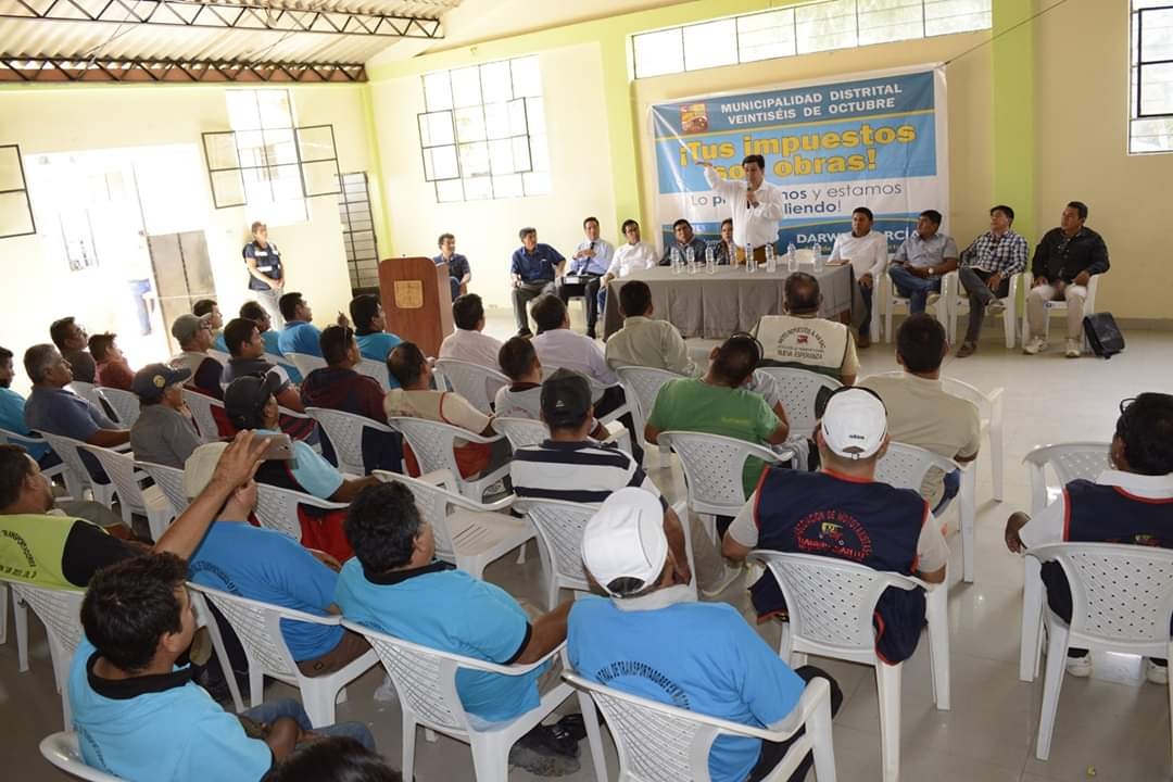 Buscan formalizar a mototaxistas en distrito Veintiséis de Octubre