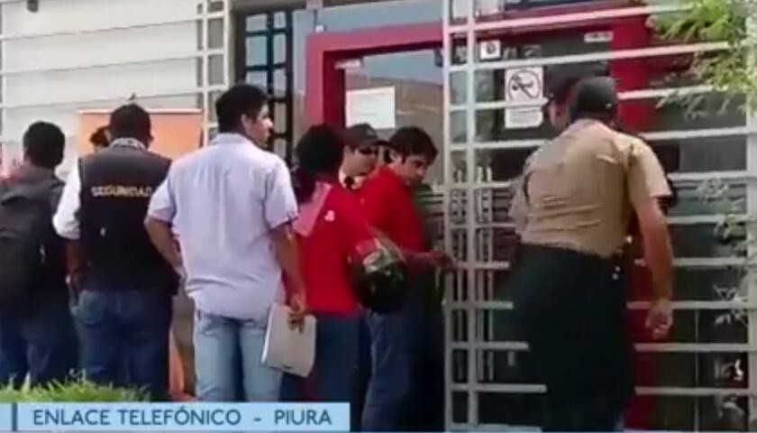 Roban más de 100 mil soles en Banco de la Nación en Talara