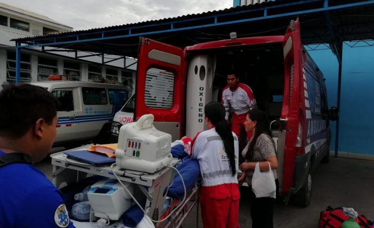 Piura: trasladan en ambulancia aérea a Lima a bebé con diagnóstico de atresia esofágica