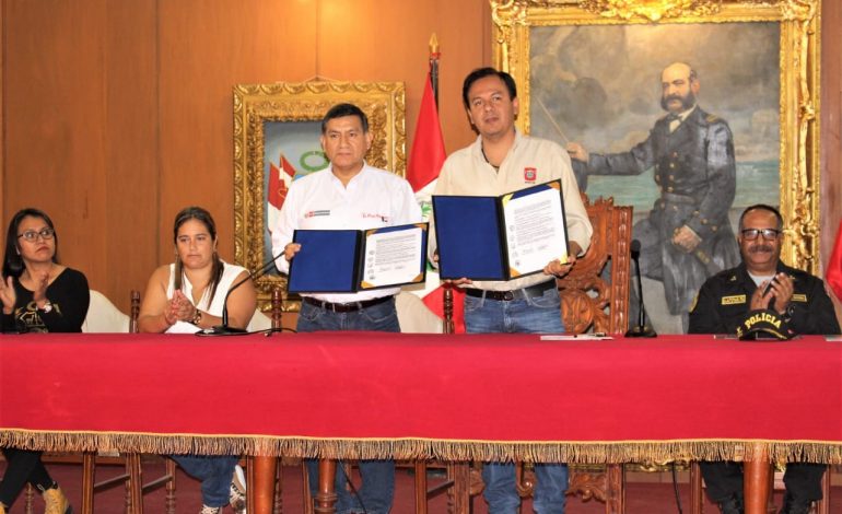 Ministro del Interior firma convenio con Municipalidad de Piura para apoyar a la PNP
