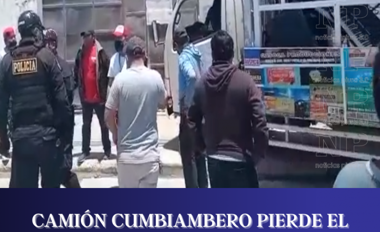 Camión cumbiambero pierde el control y deja un herido en Paita