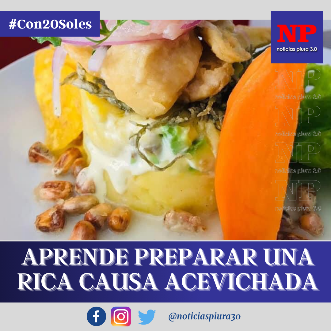 Con 20 soles: aprende a preparar una nutritiva causa acevichada