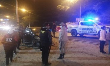 Cuatro heridos deja choque entre automóvil y mototaxi en Veintiséis de Octubre