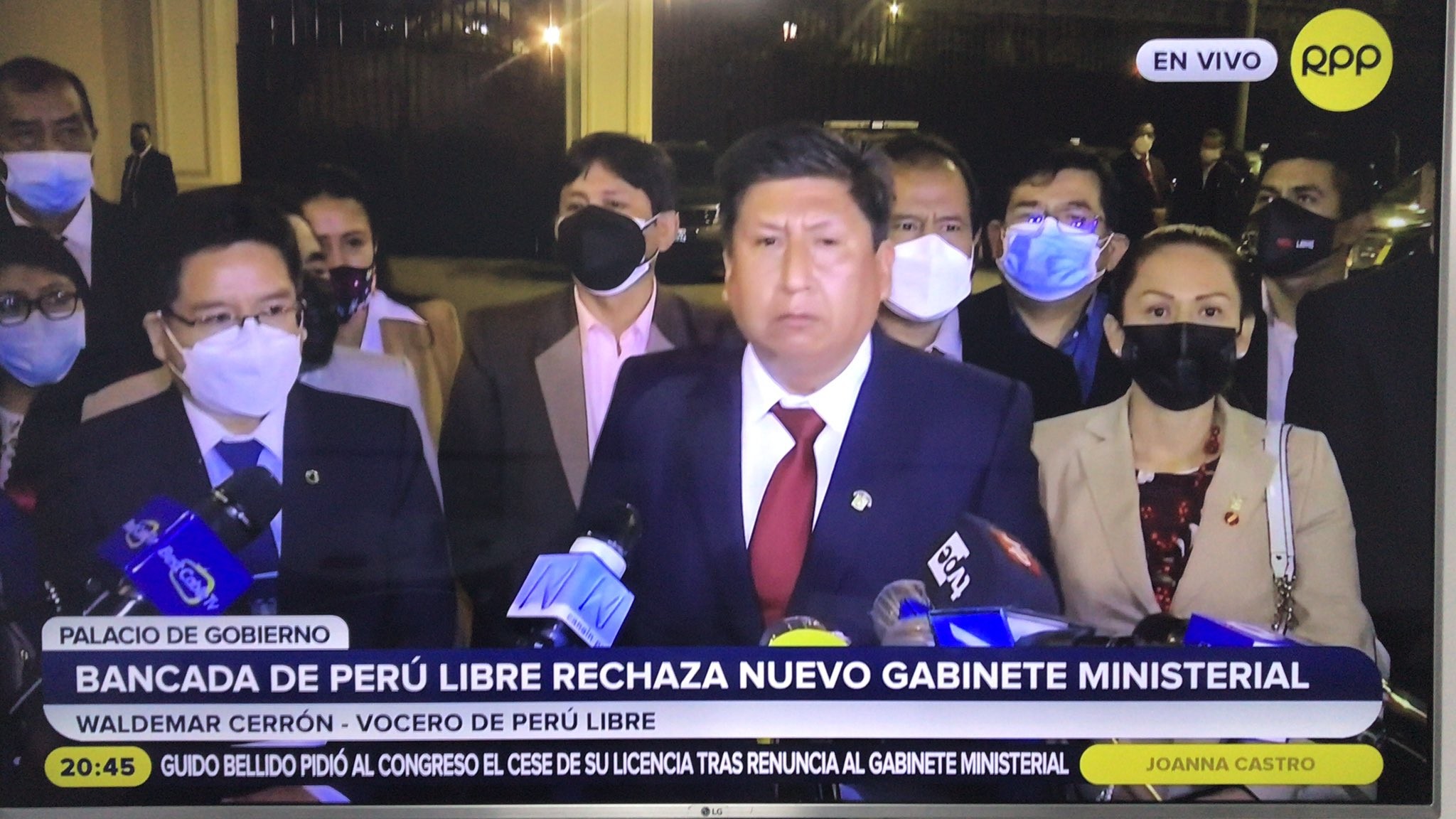 Bancada de Perú Libre rechaza al gabinete Vásquez: “es una traición”