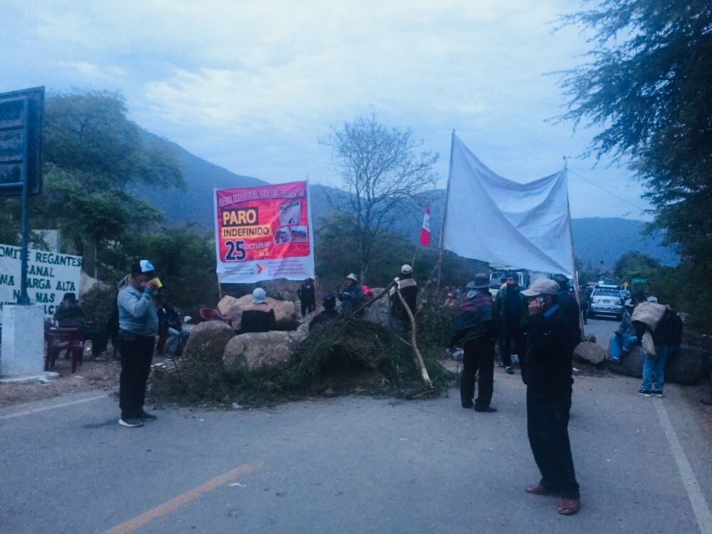 Piura: Por segundo día consecutivo continúa paro en San Miguel de El Faique