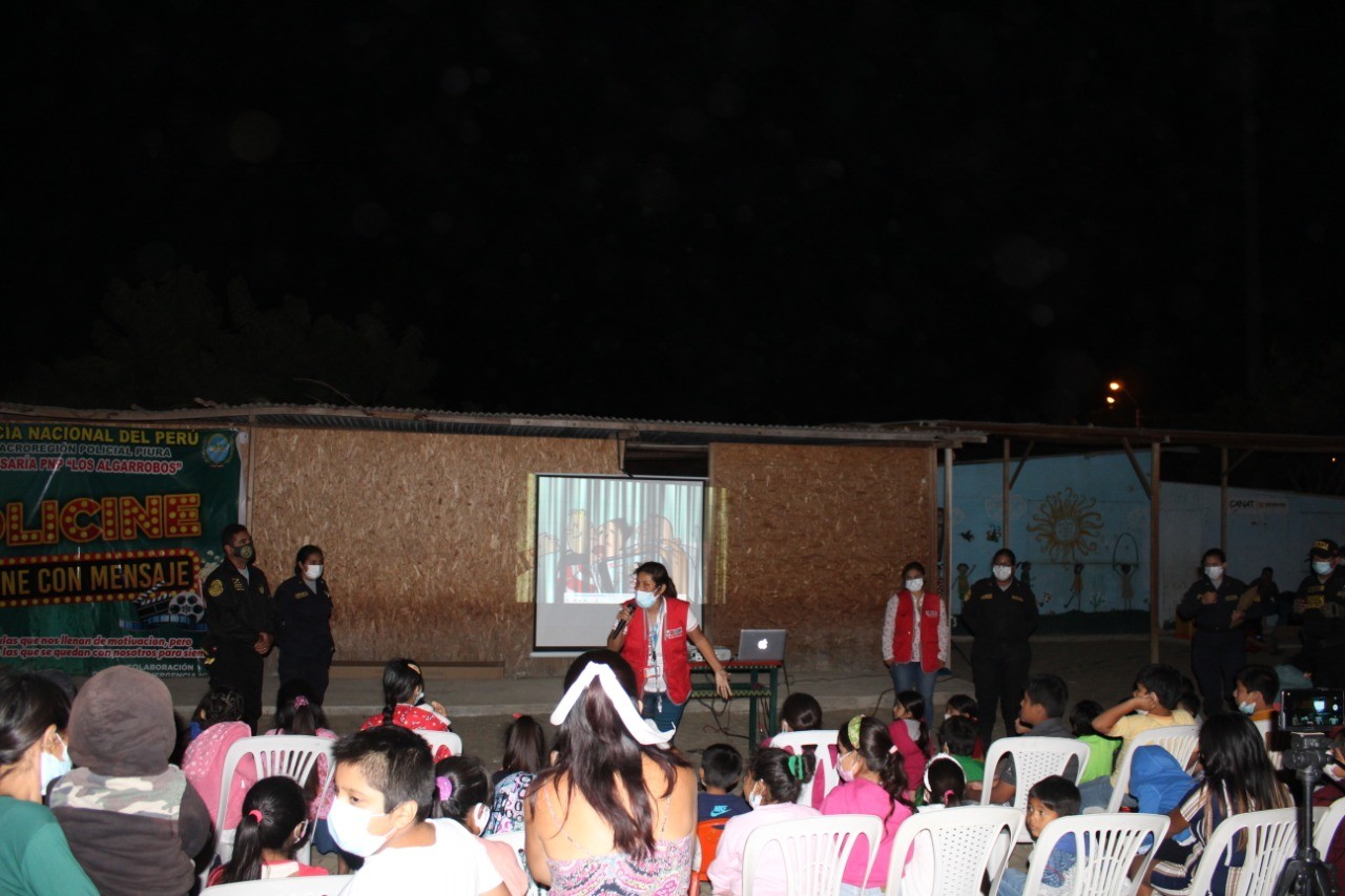 “Policine: cine con mensajes” llega a niños de zonas vulnerables de Piura