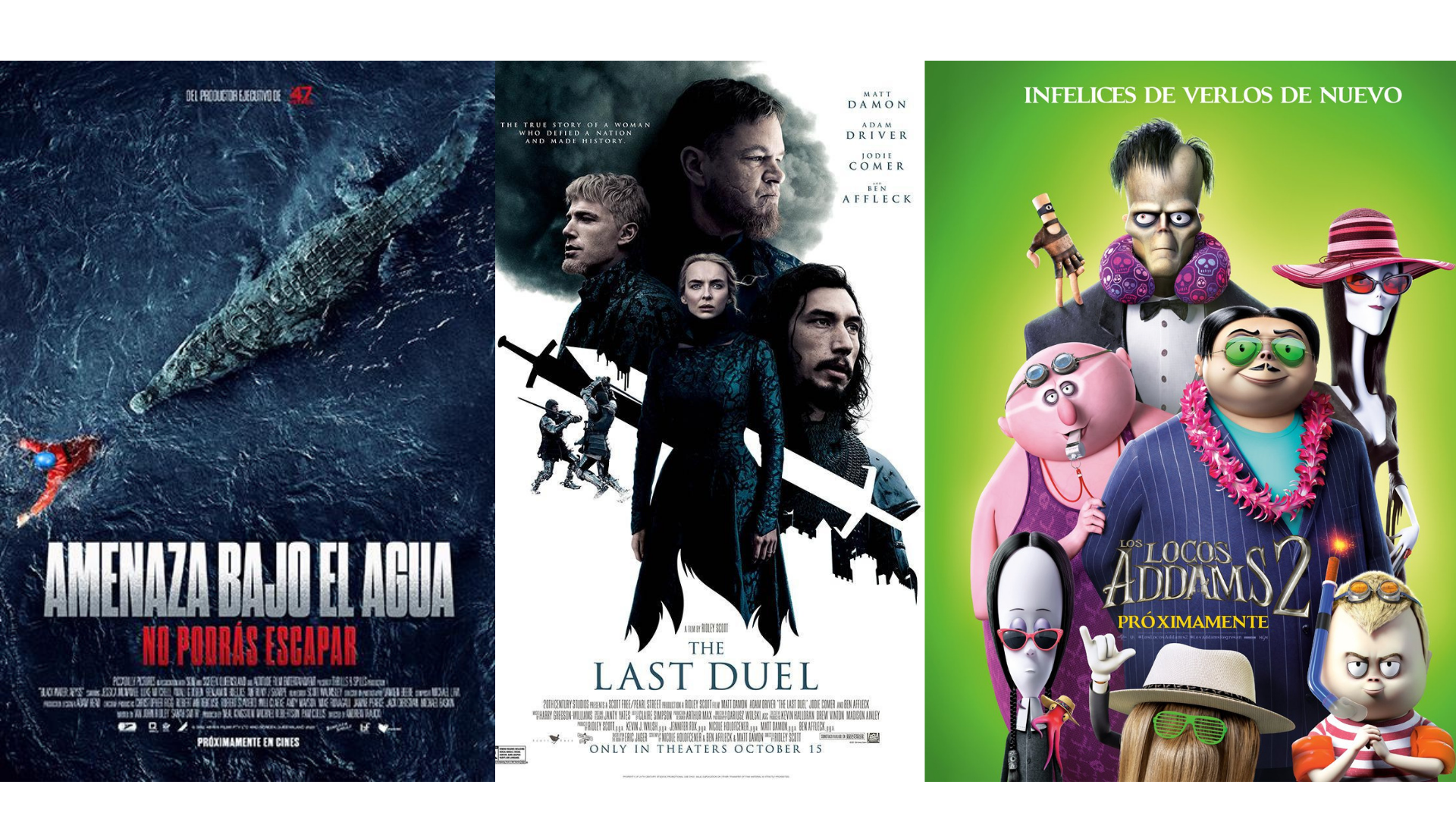 Cartelera: los tres estrenos de la semana en los cines piuranos cartelera sem