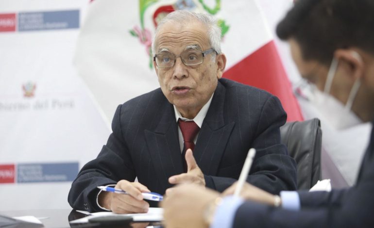 Aníbal Torres y otros dos ministros serán interpelados hoy por el pleno del Congreso