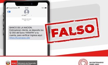 Cuidado con las estafas: Banco de la Nación no envía mensajes de texto sobre Yanapay