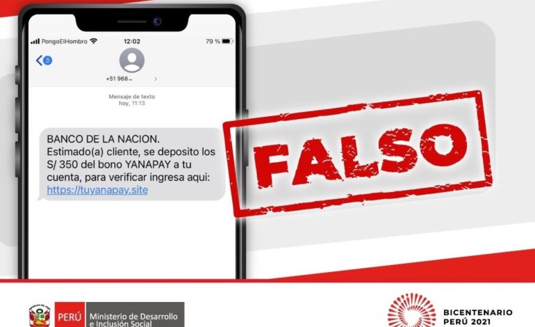 Cuidado con las estafas: Banco de la Nación no envía mensajes de texto sobre Yanapay
