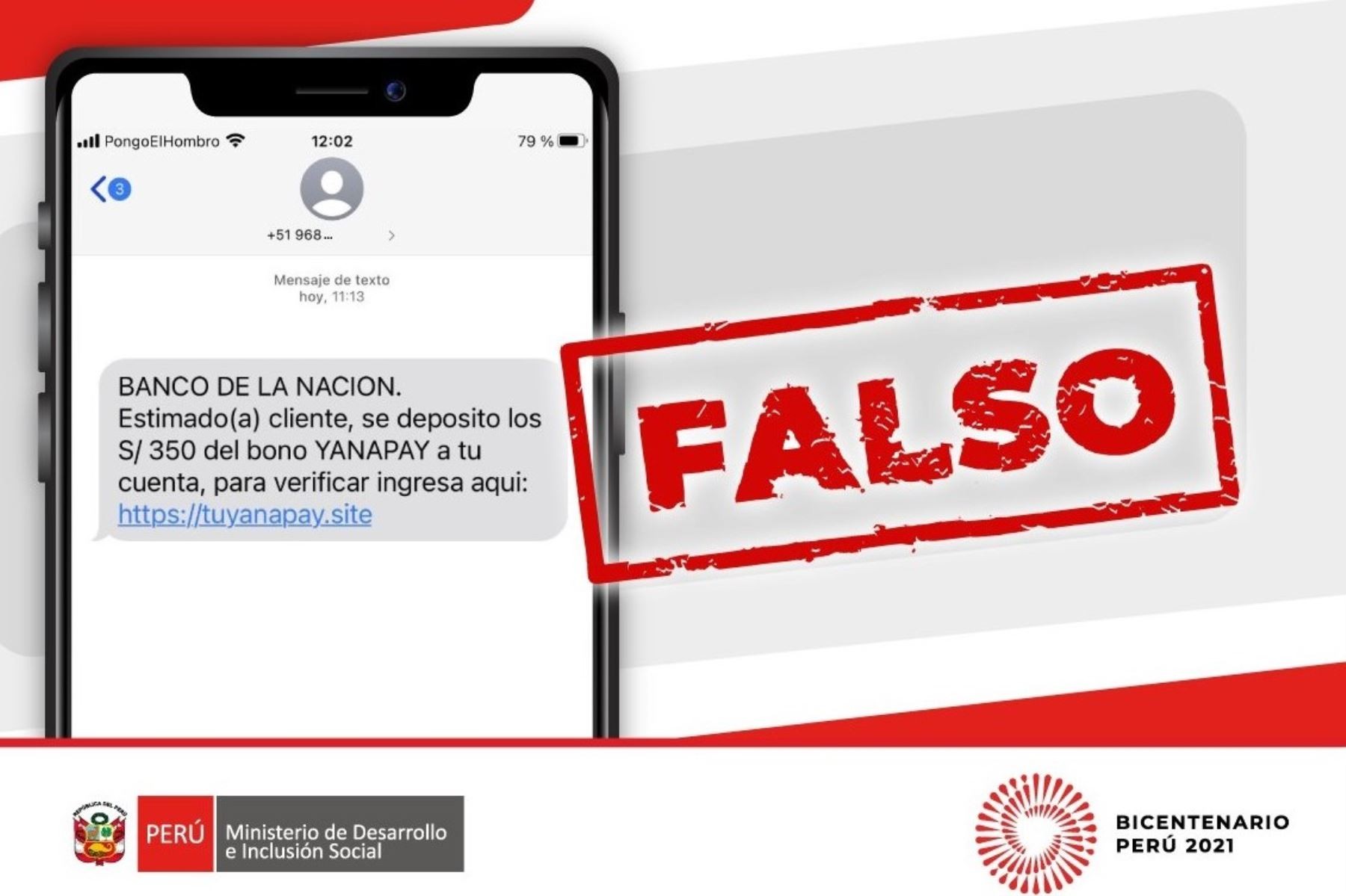 Cuidado con las estafas: Banco de la Nación no envía mensajes de texto sobre Yanapay