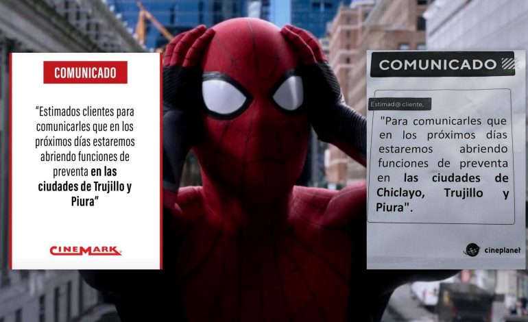 «Spiderman No Way Home»: preventa se retrasa en Piura