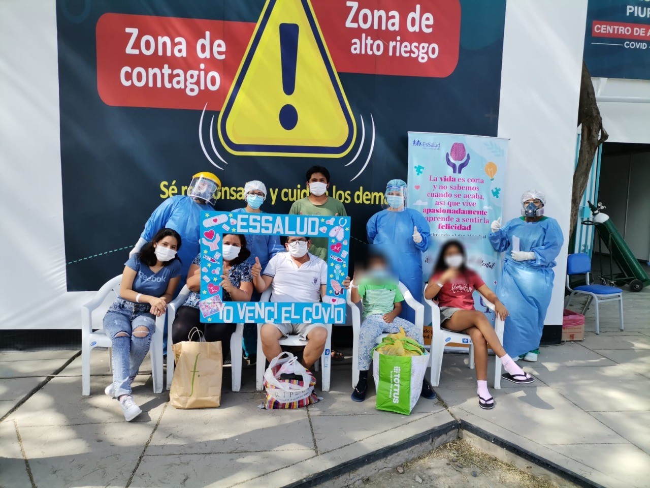 Piura: Seis integrantes de una familia logran vencer juntos el covid