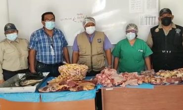 Incautan 130 kilos de carne en mal estado en Tambogrande
