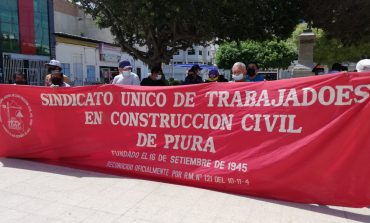 Trabajadores de construcción civil de Piura exigen mayor seguridad en obras por extorsiones