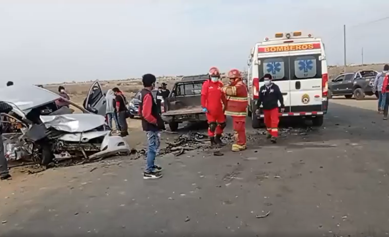 Tres muertos y un herido deja el choque de dos vehículos en Talara