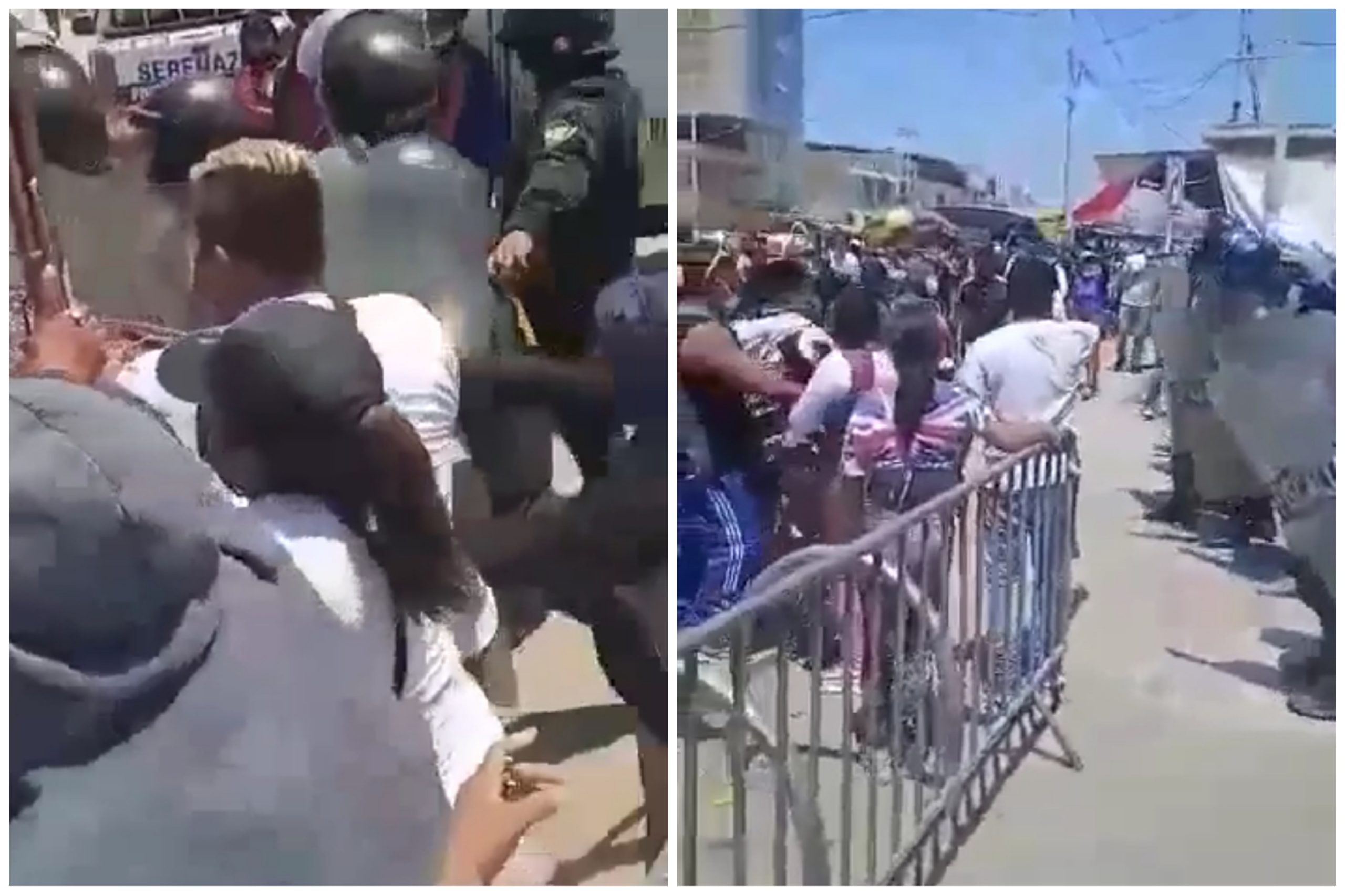 Ambulantes se enfrentan a policías en el mercado de Piura para evitar decomiso