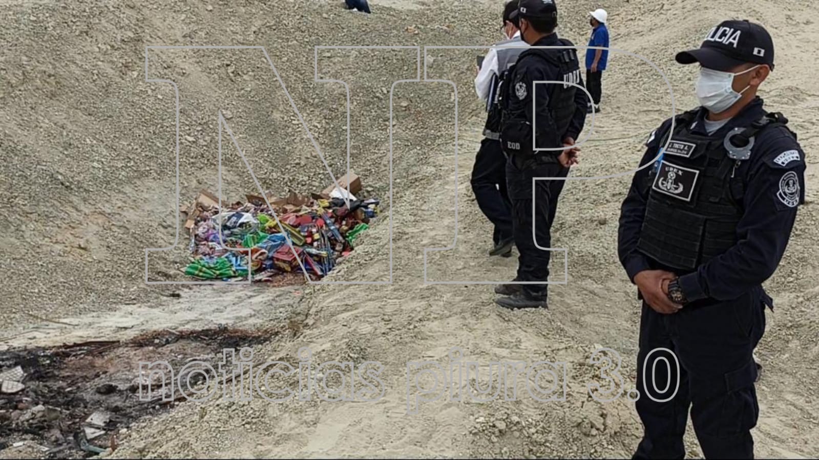 Más de mil kilos de pirotécnicos piratas fueron decomisados en la región Piura