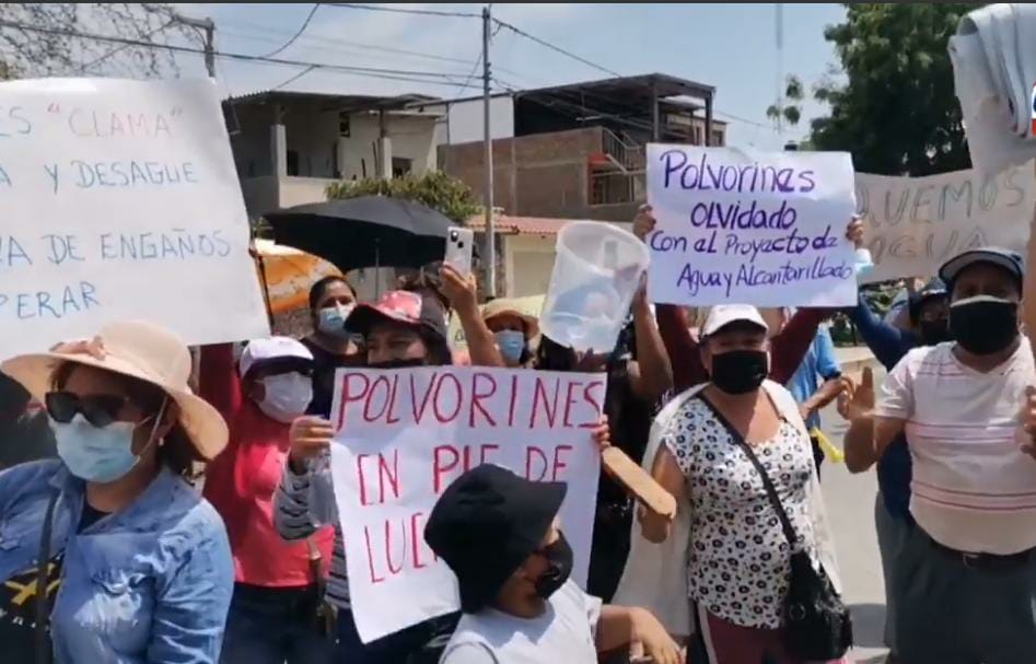 Moradores de A.H Los Polvorines exigen proyecto de agua y alcantarillado