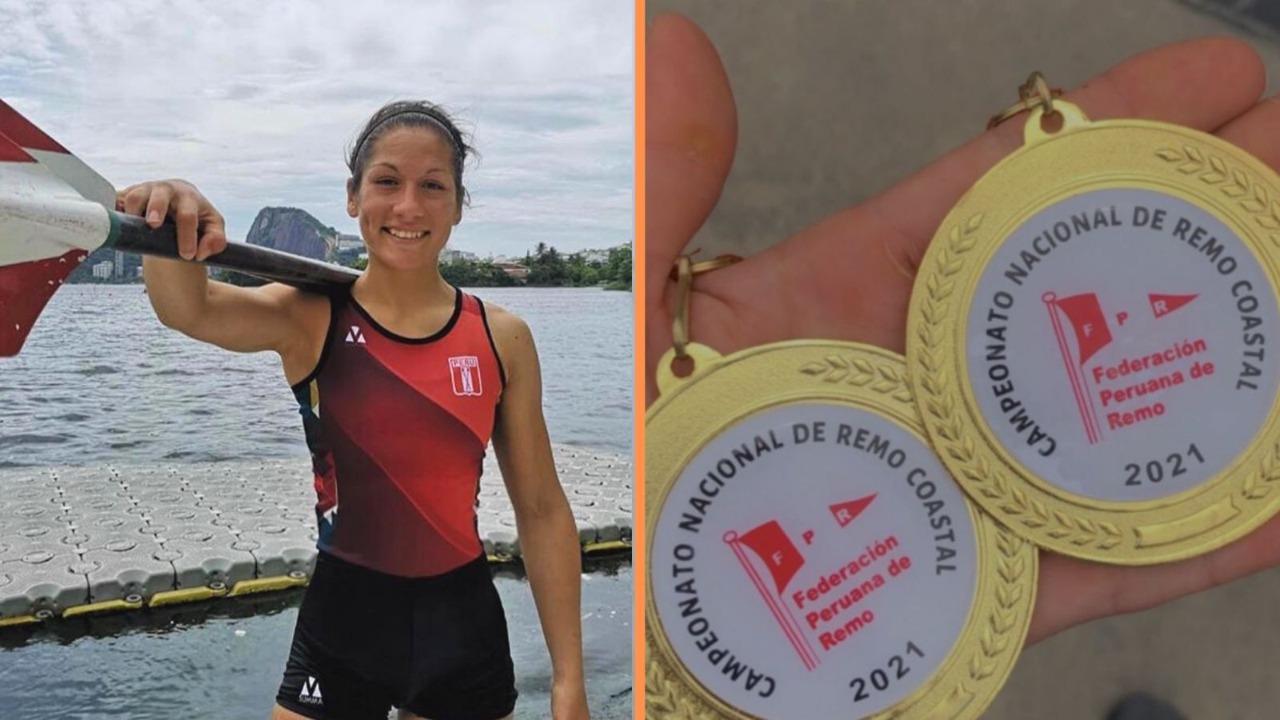 Alumna de la UDEP gana dos medallas de oro en campeonato de Rema Coastal 2021 Pamela Noya gana medalla de oro