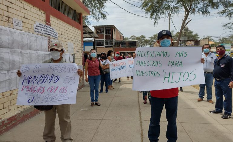 DREP retira cinco plazas de docentes al colegio San Miguel