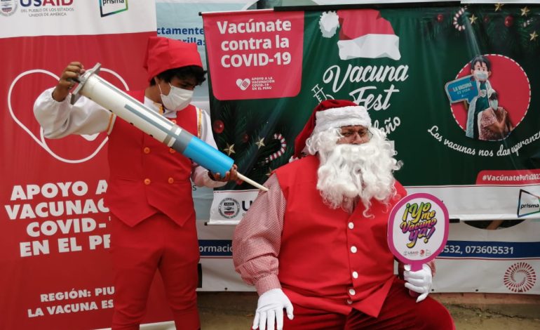 El Tallán: más de 200 personas se vacunaron en «Vacunafest navideño»