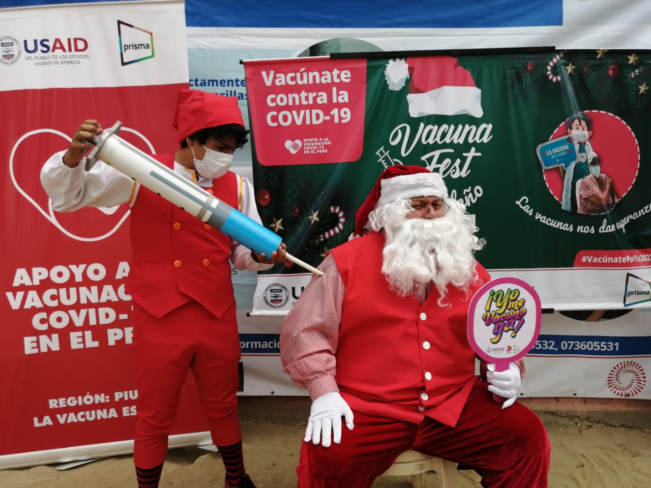 El Tallán: más de 200 personas se vacunaron en “Vacunafest navideño”