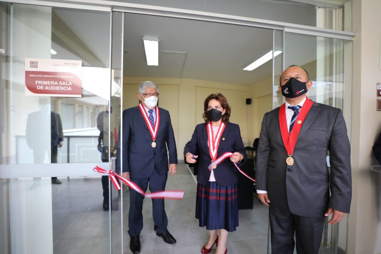 Piura: Presidenta del Poder Judicial pone en marcha oralidad en procesos civiles implementan Expediente Judicial Electrónico