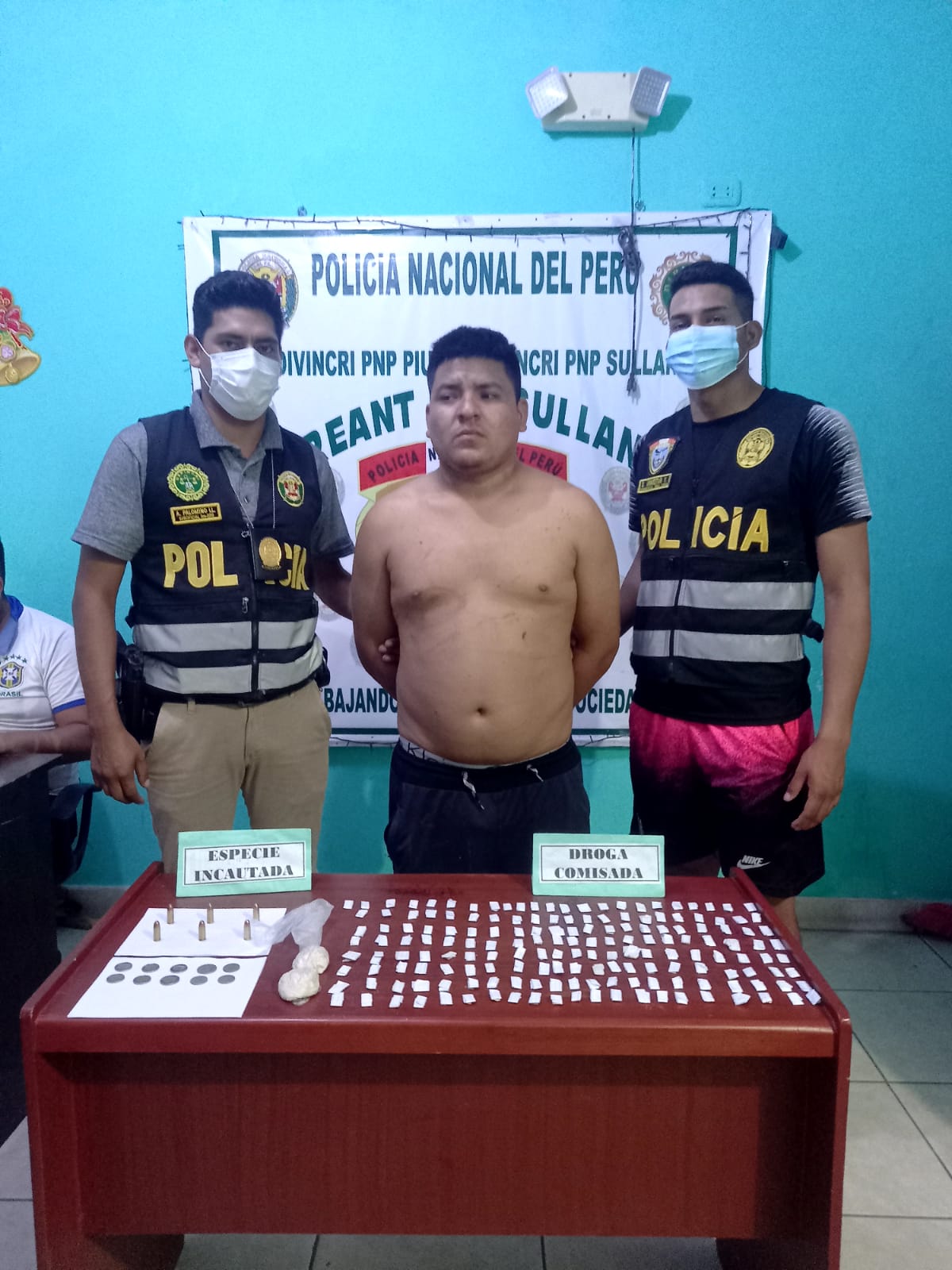 Sullana: detienen a presunto feminicida y micro comercializador de droga