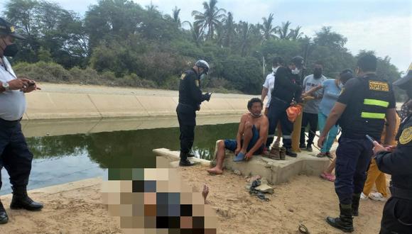 Piura: Hallan una mujer muerta en canal Biaggio Arbulú