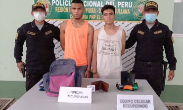 Sullana: capturan a dos presuntos miembros de la banda 'Los Fumones de Mariátegui'