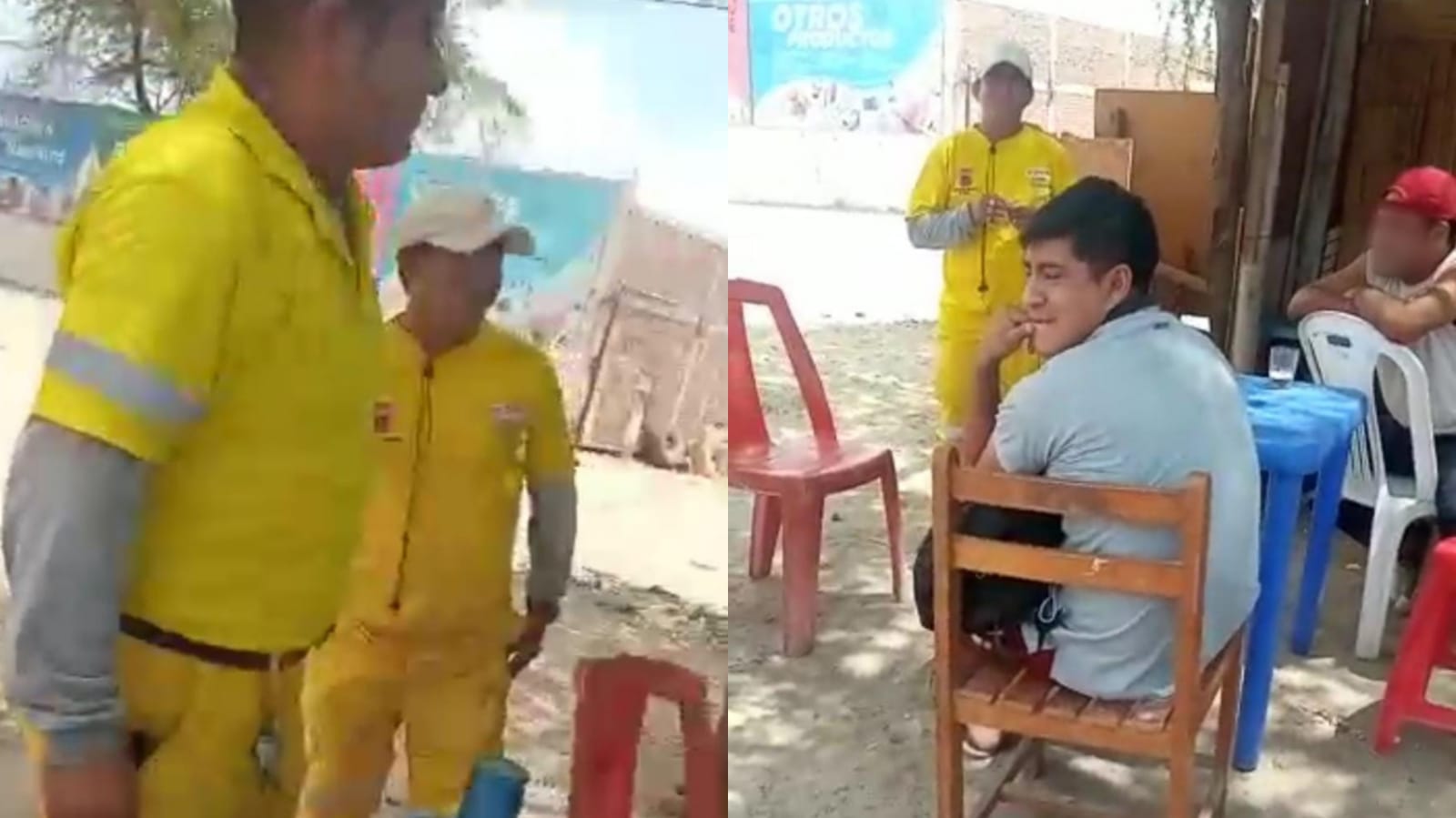 Municipalidad de Piura anuncia suspensión contra obreros que bebían licor en hora de trabajo