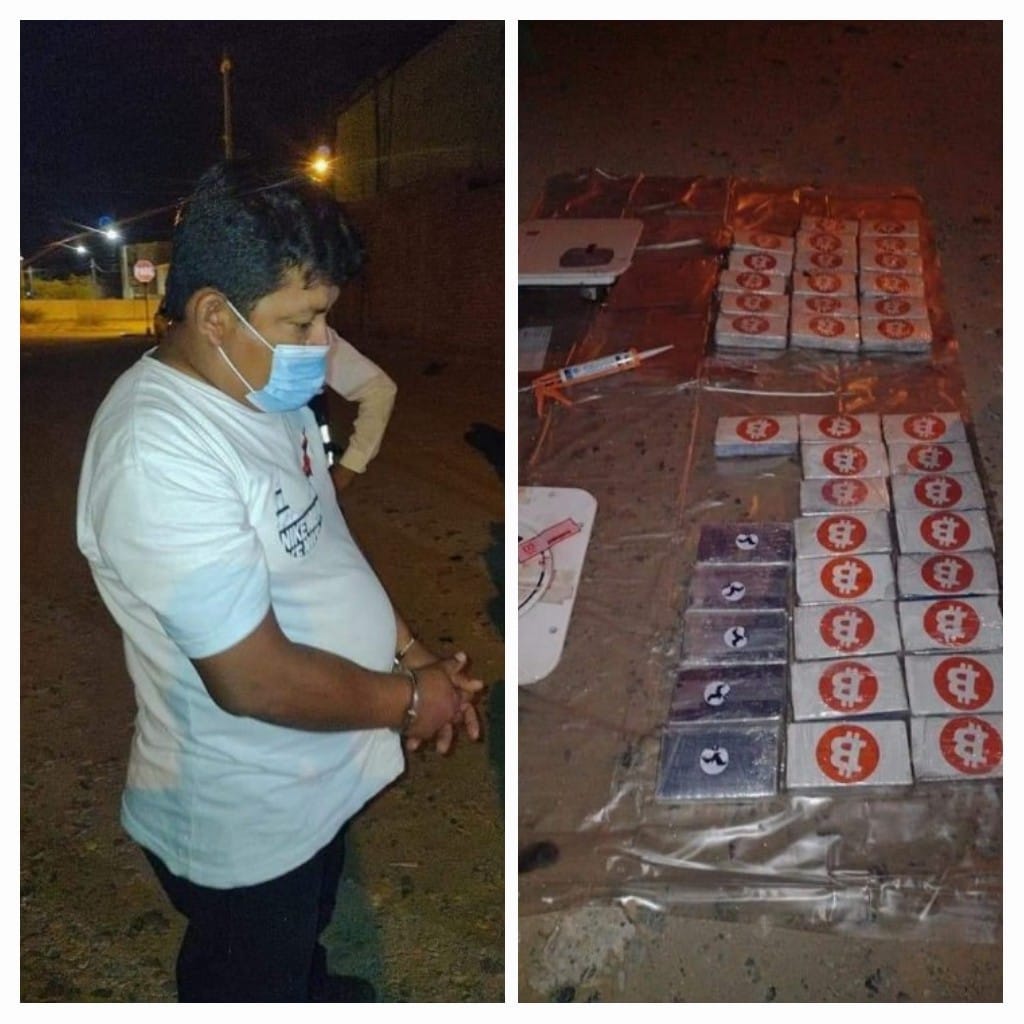 Piura: Incautan a tráiler con 39 kilos de clorhidrato de cocaína