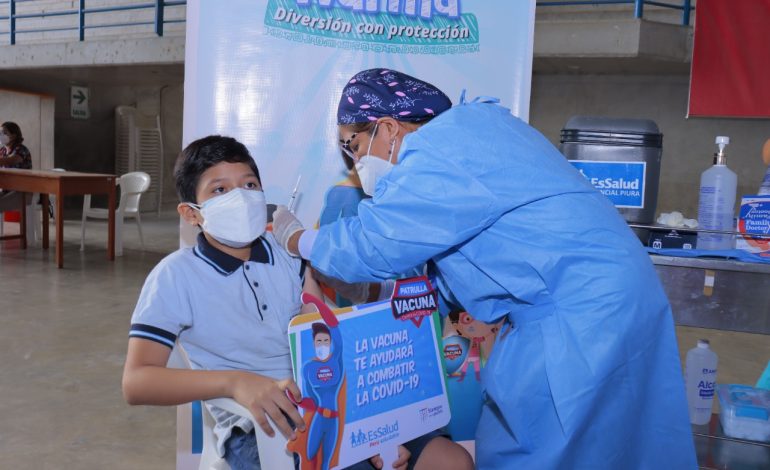 EsSalud Piura inicia vacunación contra COVID-19 a niños de 5 a 11 años