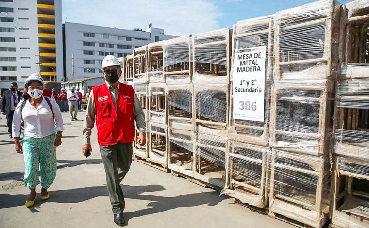 Minedu: se entregarán más de 20,000 bienes de mobiliario a 69 colegios