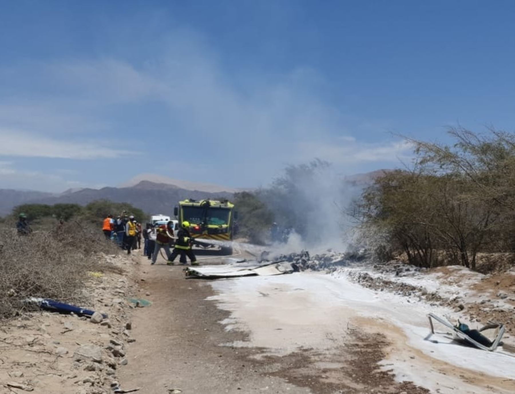 Tragedia en Ica: seis muertos deja avioneta tras sobrevolar las Líneas de Nasca