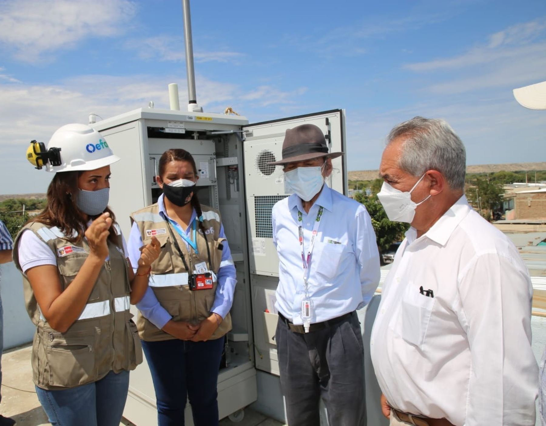 OEFA instala estaciones para monitorear la calidad del aire en el distrito La Huaca
