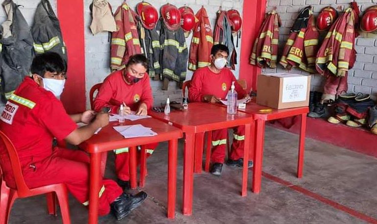Sechura: cierran compañía de bomberos por contagios de covid-19