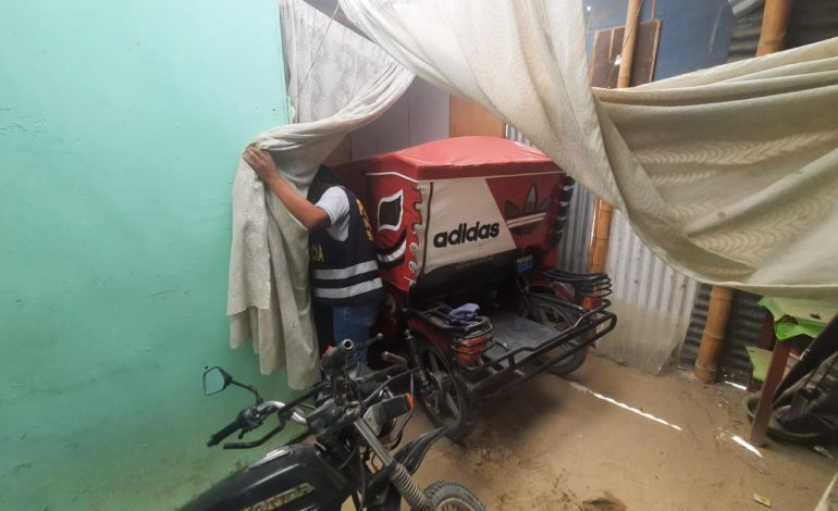 Piura: policía descubre una «caleta» de vehículos robados