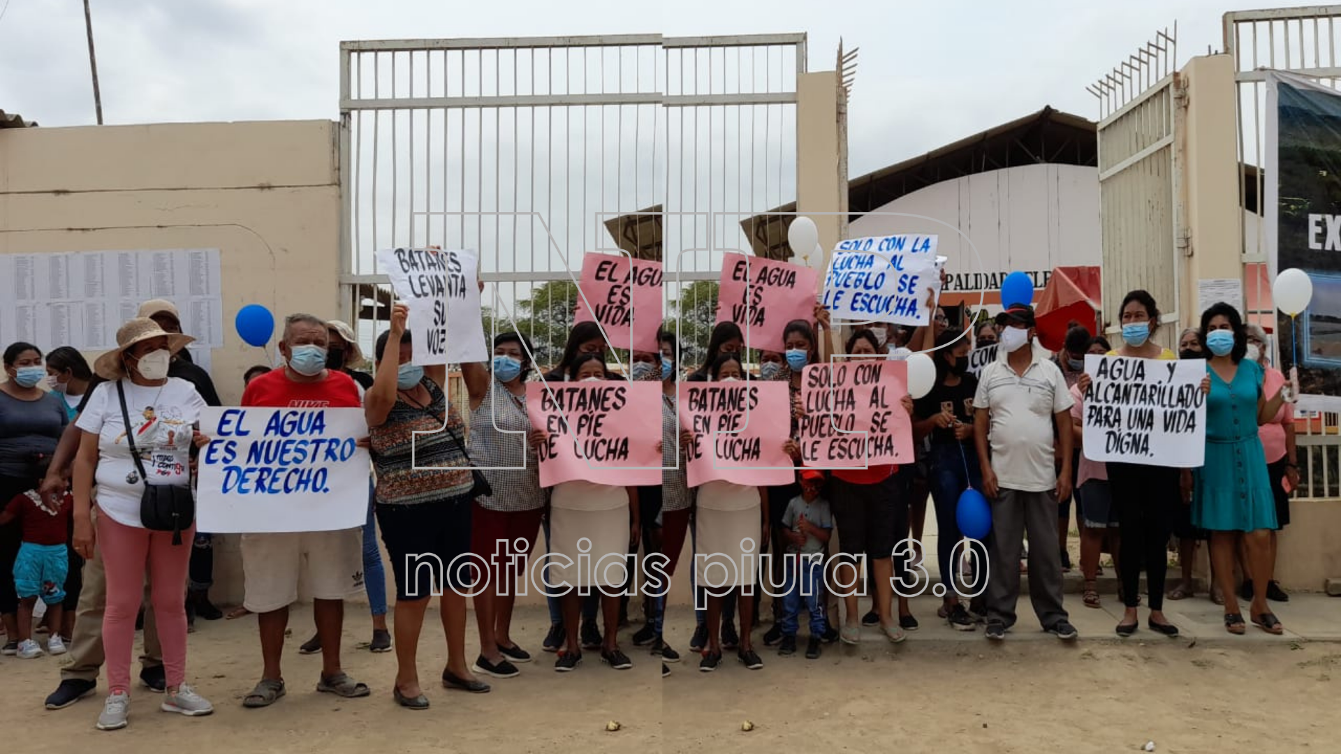 Piura: pobladores de Villa Batanes exigen culminación de proyecto de agua y alcantarillado