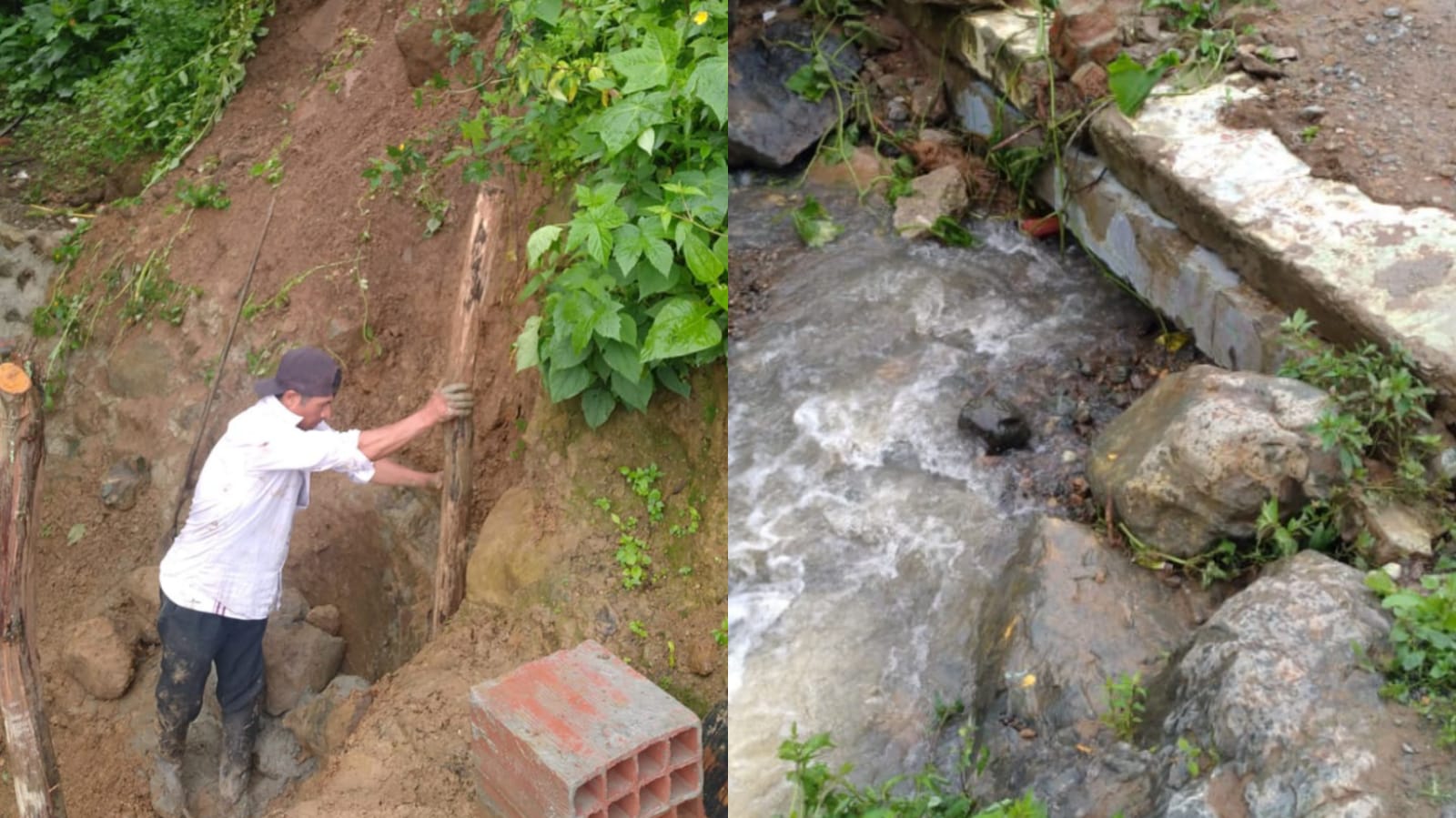 Piura: desborde de quebrada en Montero afectó dos viviendas y construcción de un colegio