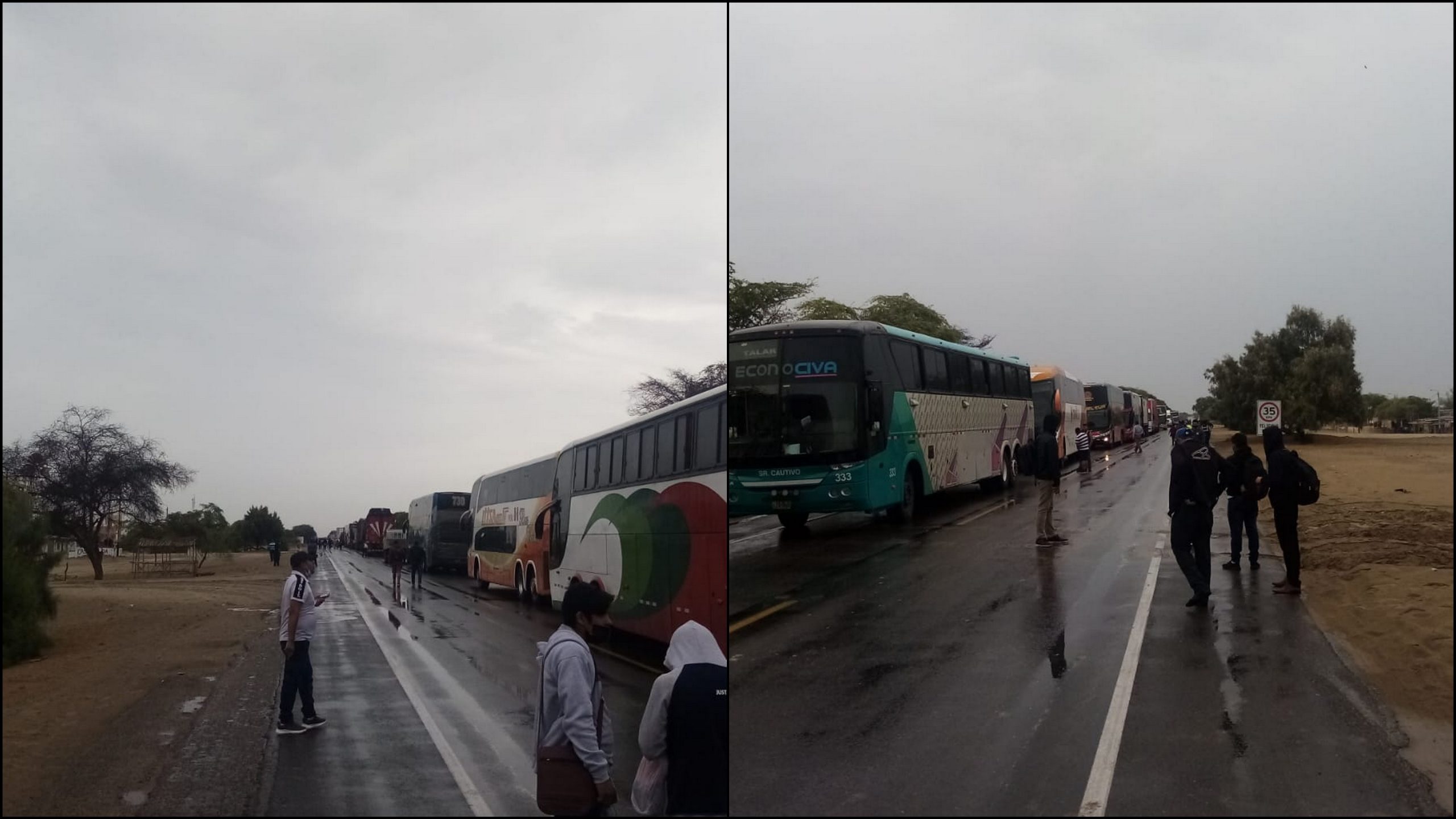 Transportistas acatan paro y bloquean carreteras ante alza de combustibles
