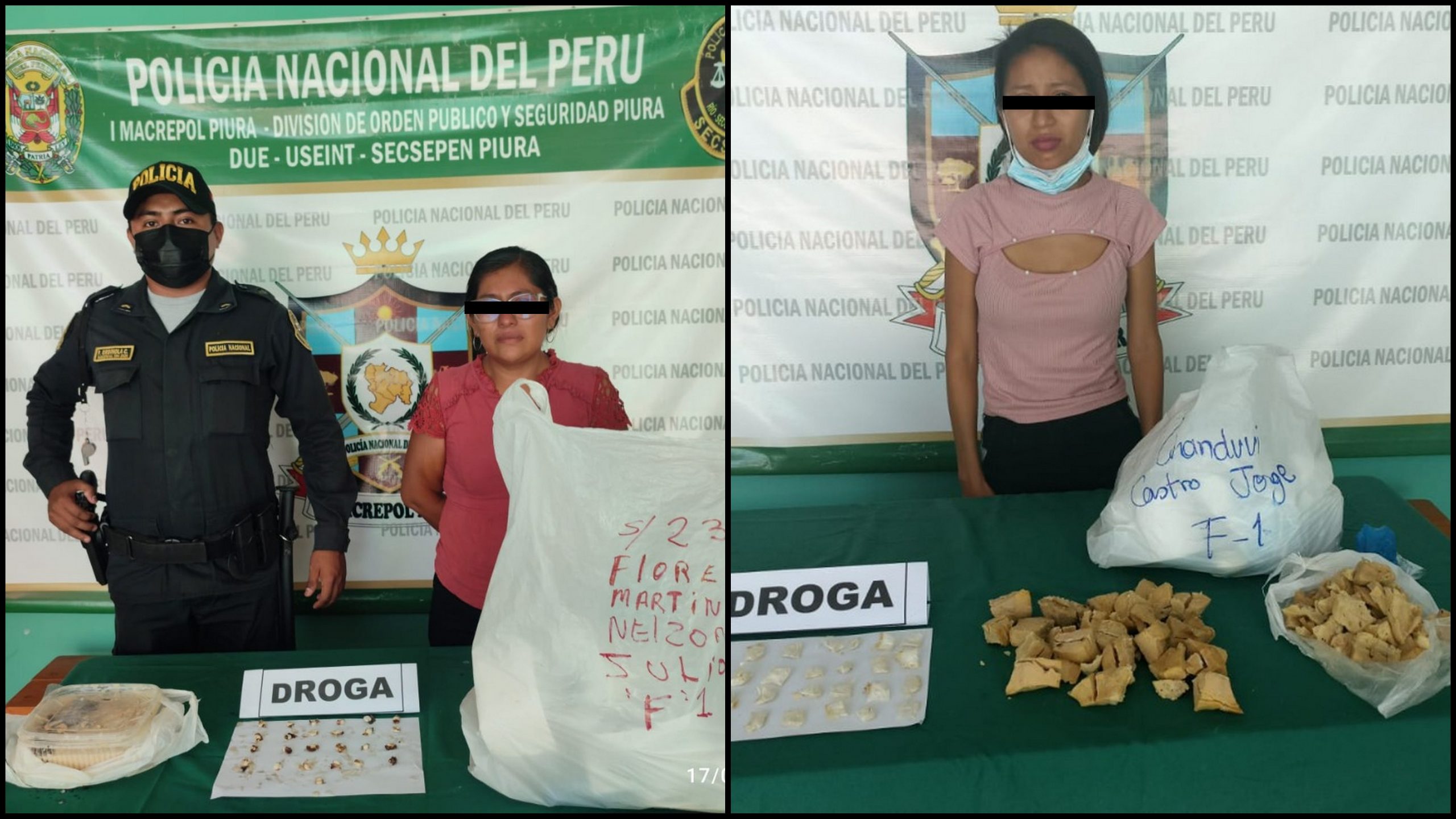 En arroz con leche y ubre de vaca pretenden ingresar droga a penal de Piura