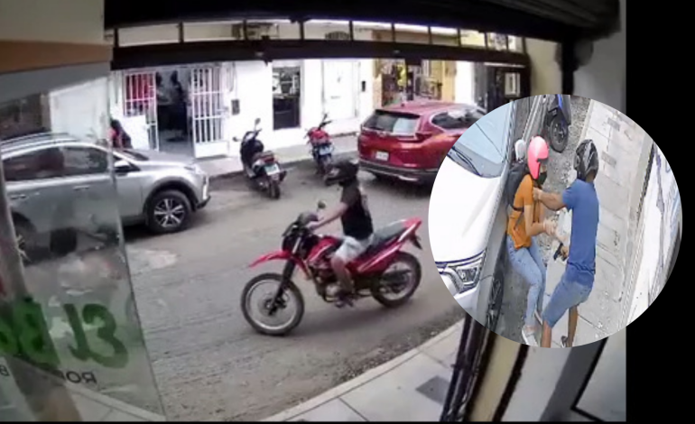 [VIDEO] Piura: cámaras captan asalto a joven en pleno centro de la ciudad