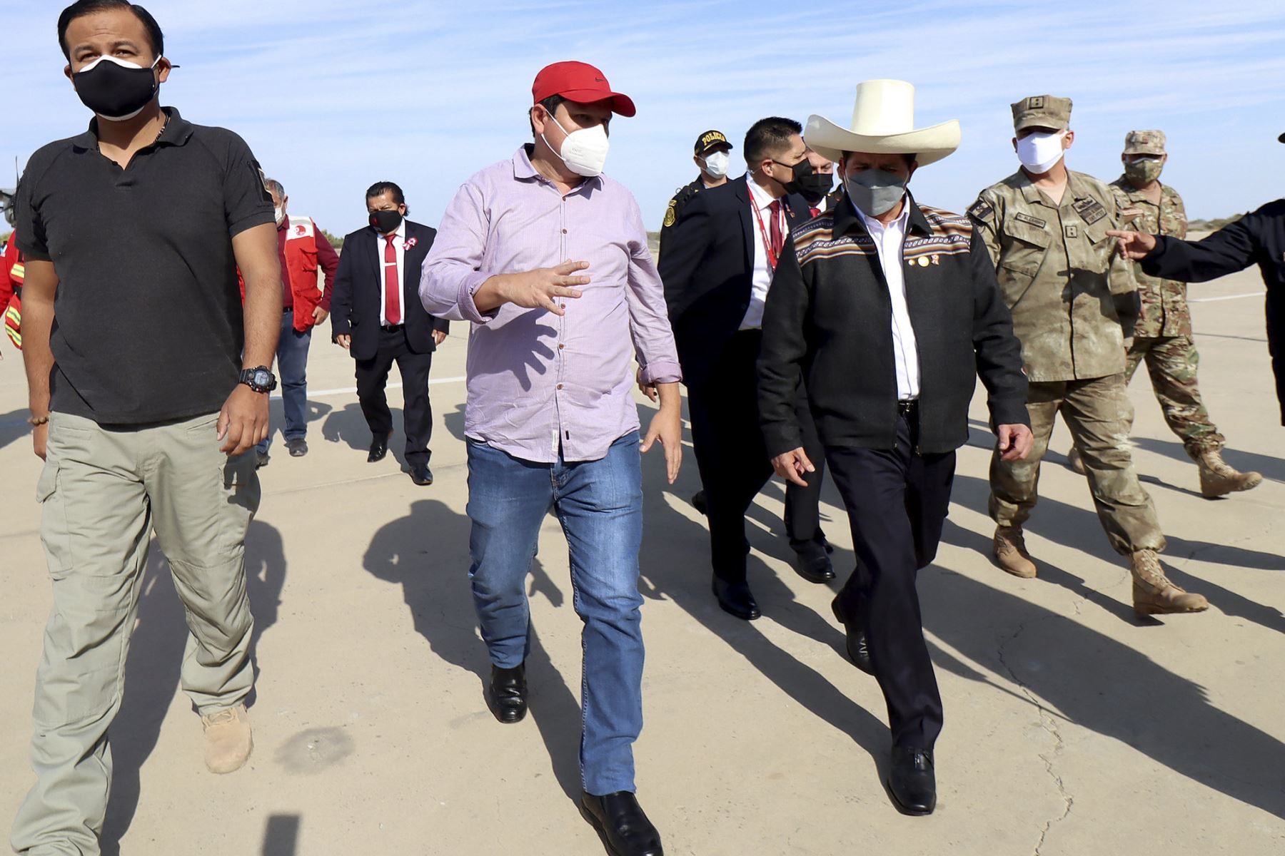 Presidente Castillo llega a Piura para inaugurar el Desembarcadero Pesquero Artesanal de Cabo Blanco